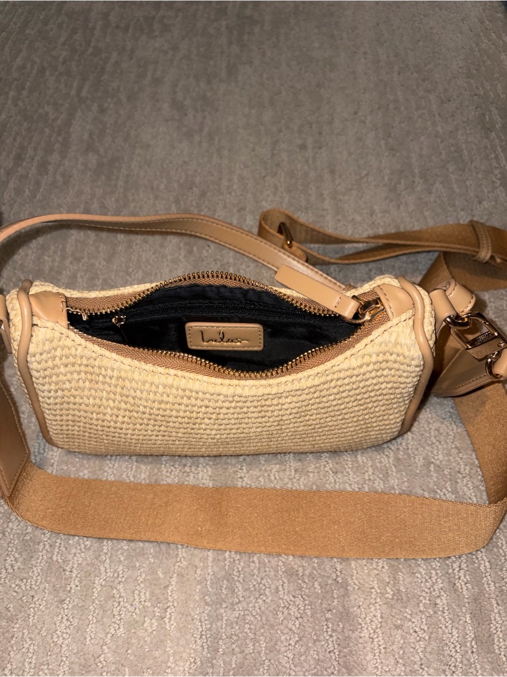 Lulus Tailani Beige Raffia Shoulder Bag - Size One Size - Picture 2 of 3